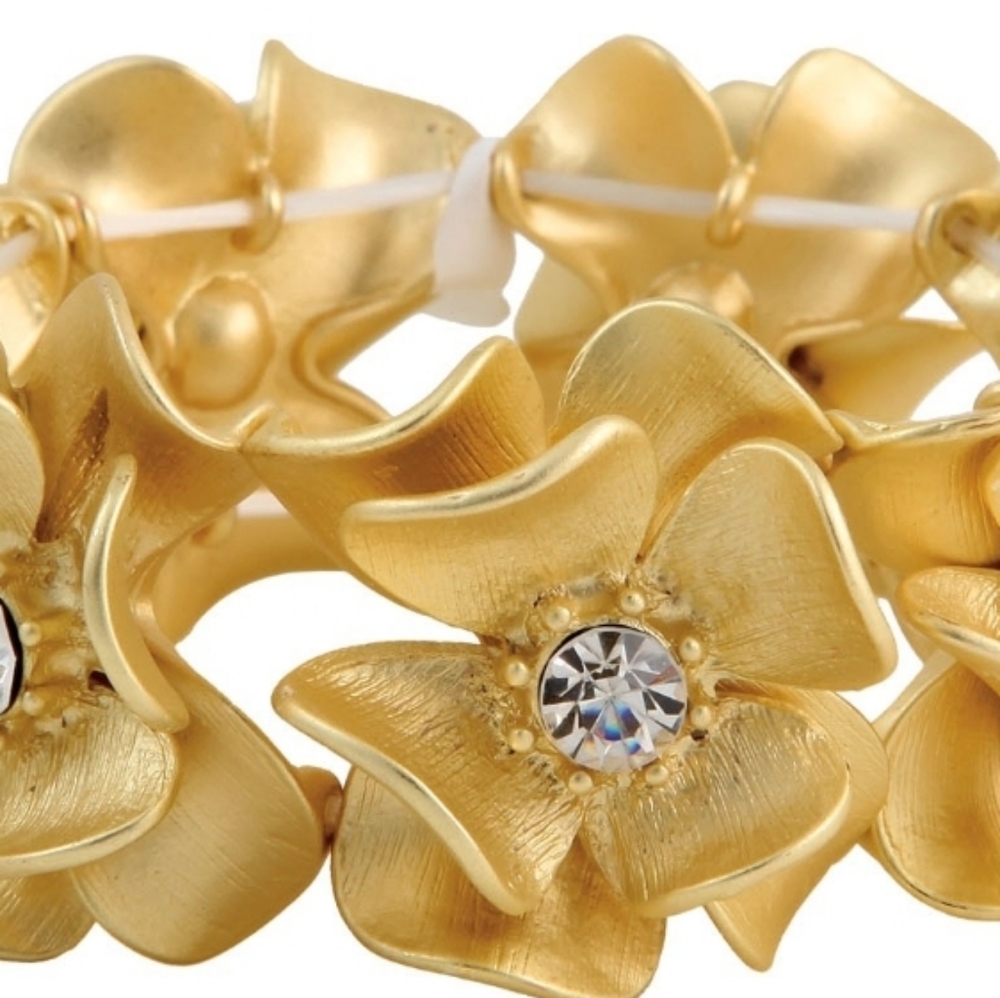 Vintage Flower Slip-on Bracelet